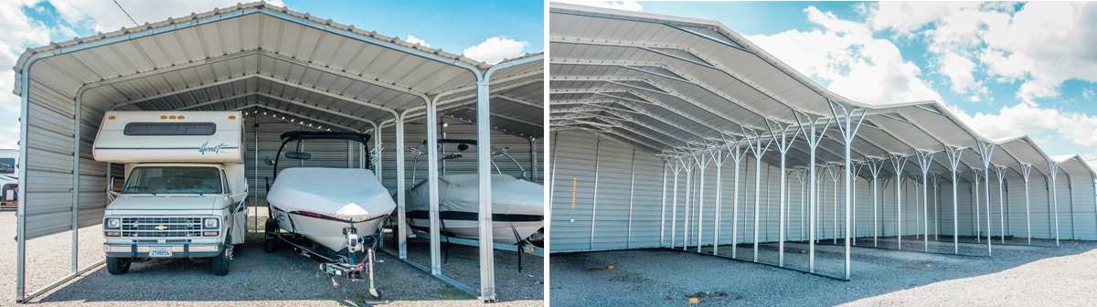 smaller RV and boat storage