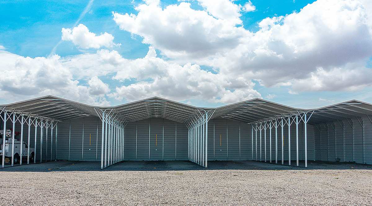 This covered RV storage could be yours